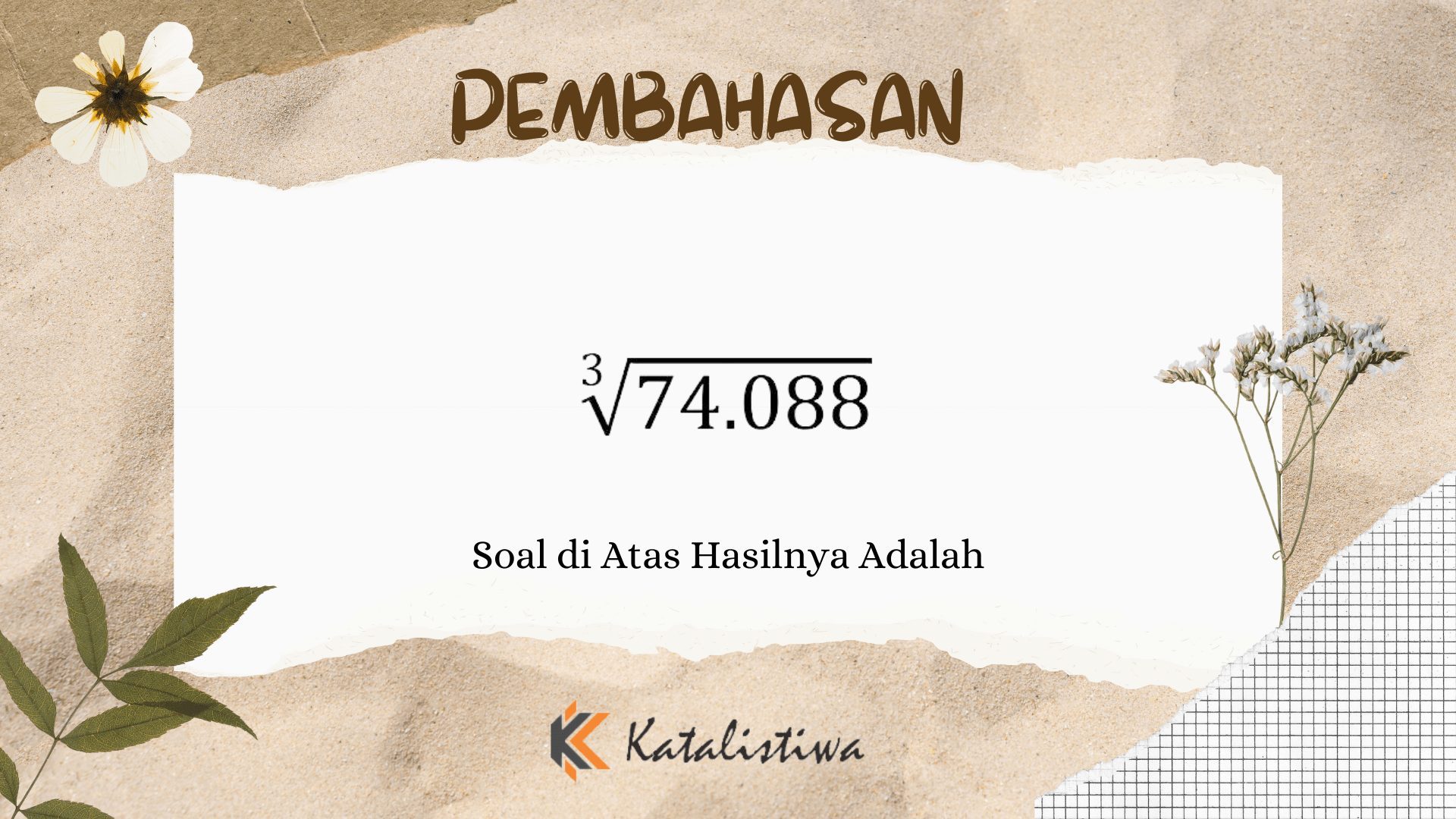 Soal di Atas Hasilnya Adalah