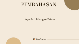 Apa Arti Bilangan Prima