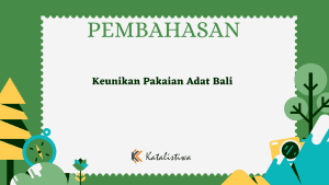 Keunikan Pakaian Adat Bali 