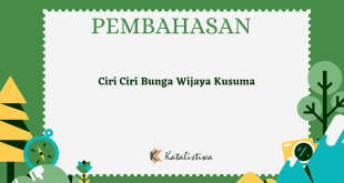 Ciri Ciri Bunga Wijaya Kusuma