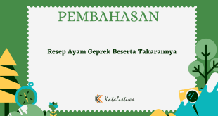 Resep Ayam Geprek Beserta Takarannya