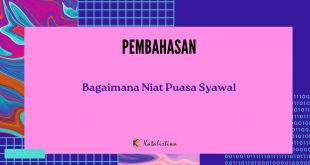 Bagaimana Niat Puasa Syawal