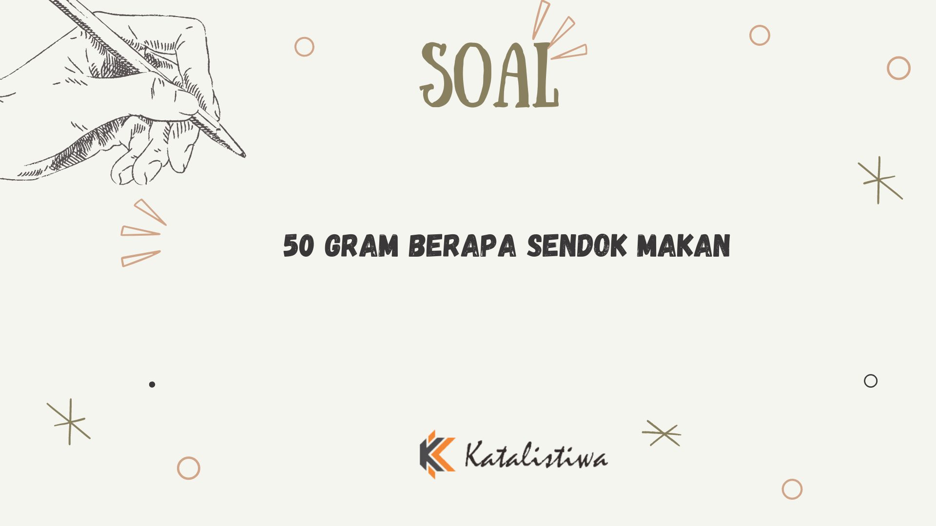 50 Gram Berapa Sendok Makan