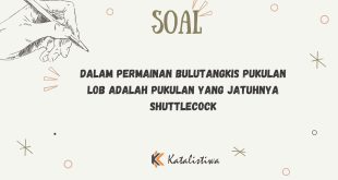 Dalam Permainan Bulutangkis Pukulan Lob adalah Pukulan yang Jatuhnya Shuttlecock