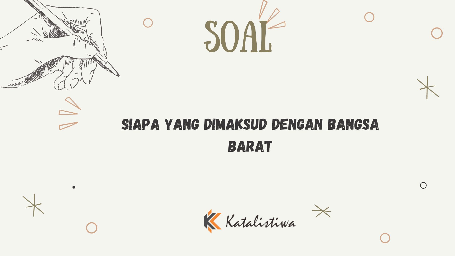 Siapa Yang Dimaksud dengan Bangsa Barat