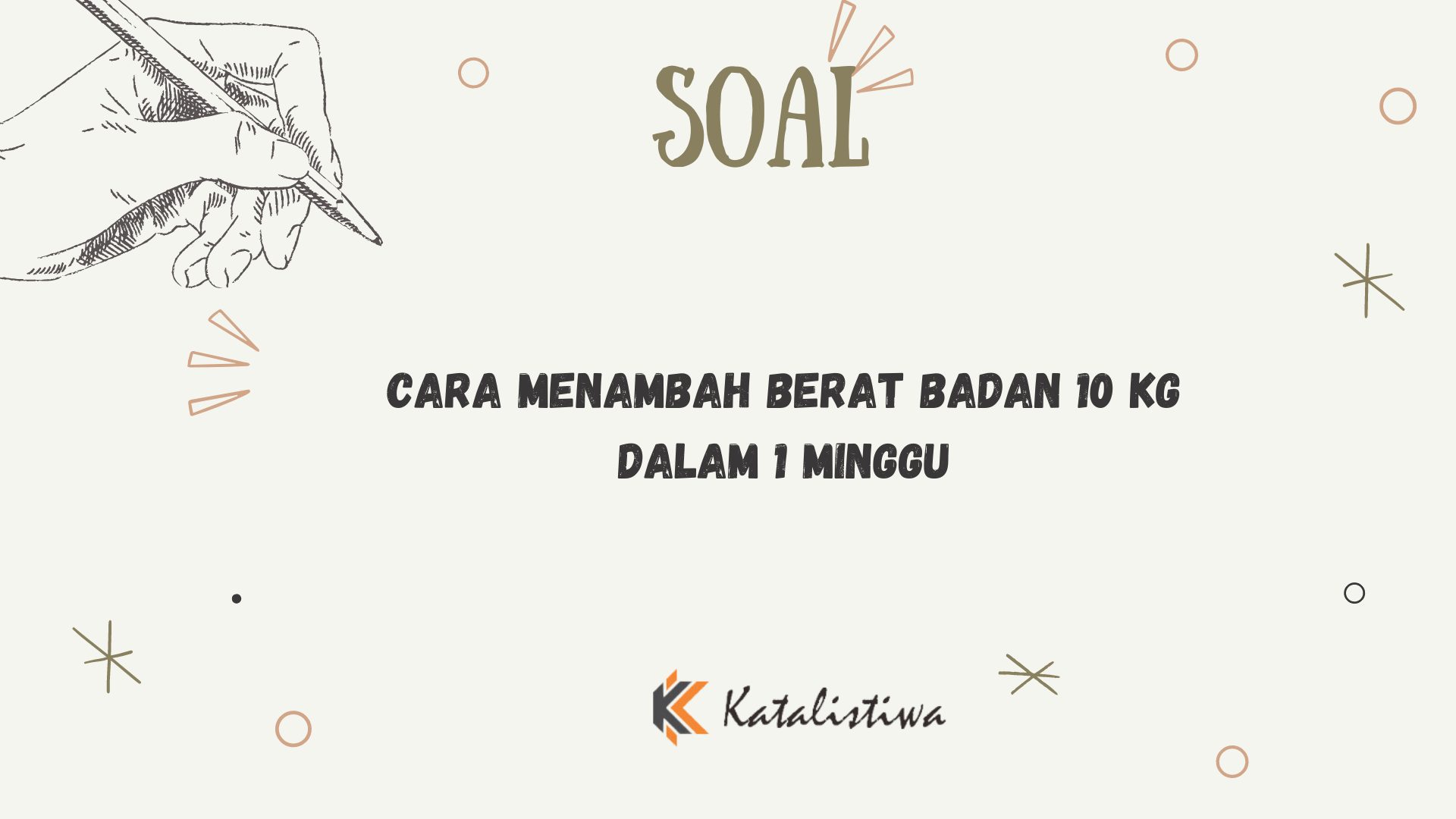 Cara Menambah Berat Badan 10 Kg dalam 1 Minggu
