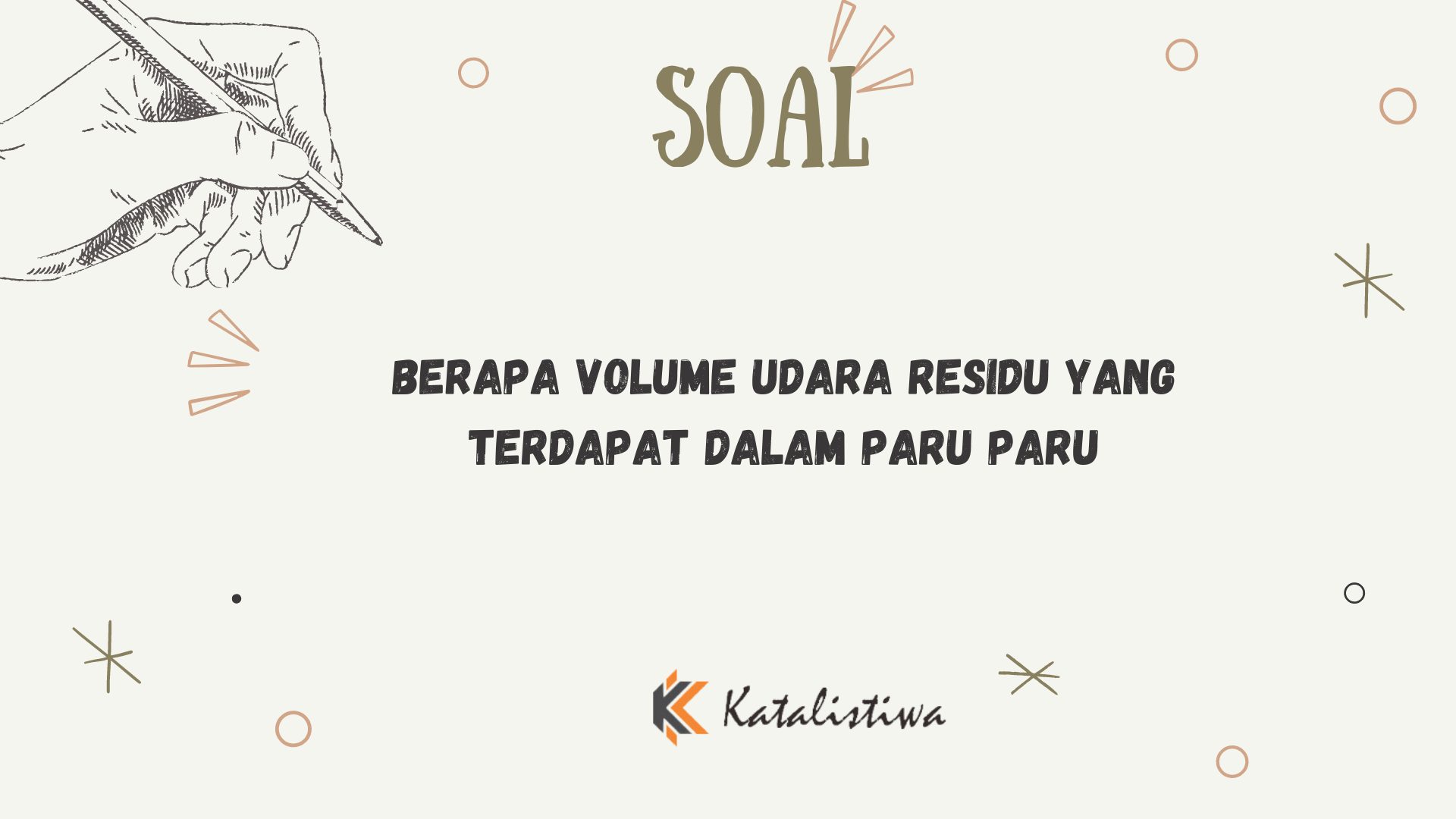 Berapa Volume Udara Residu yang Terdapat dalam Paru-Paru