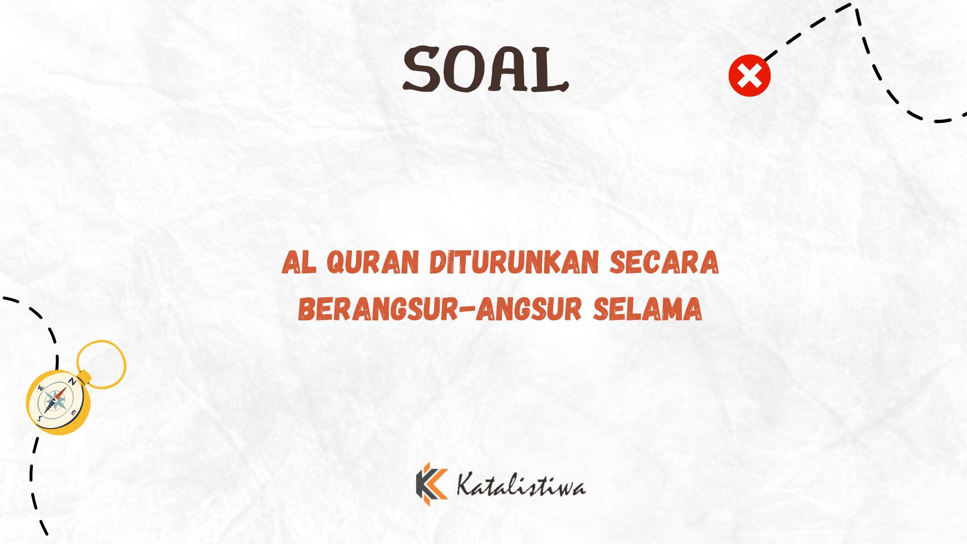 Al Quran Diturunkan Secara Berangsur-angsur Selama