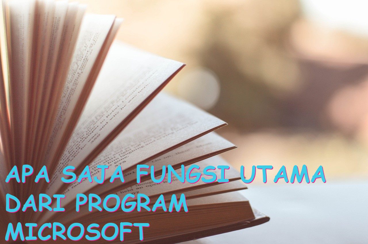 Apa Saja Fungsi Utama dari Program Microsoft Excel?