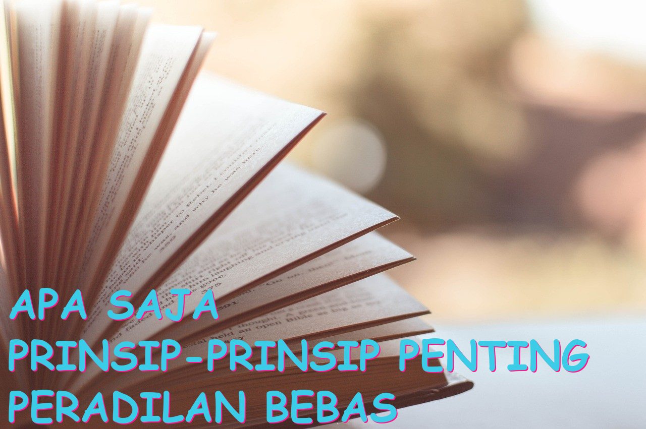Apa Saja Prinsip-prinsip Penting Peradilan Bebas yaitu Peradilan yang?