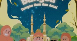 cara membuat poster hari santri