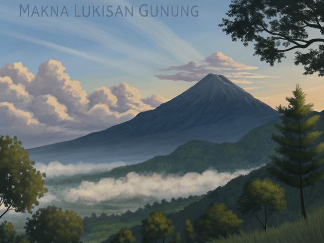 makna lukisan pegunungan