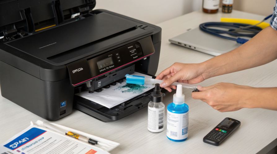 cara membersihkan head printer epson l360