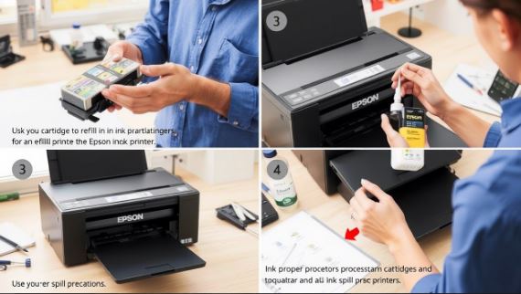 langkah langkah pengisian tinta printer epson l360