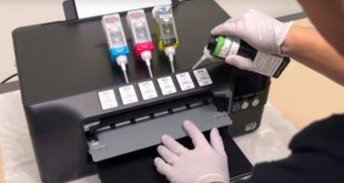 cara mengisi tinta printer epson l360