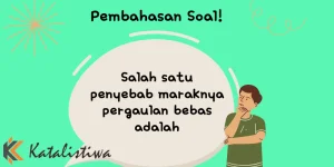 Salah satu penyebab maraknya pergaulan bebas adalah