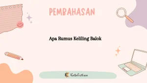 Apa Rumus Keliling Balok