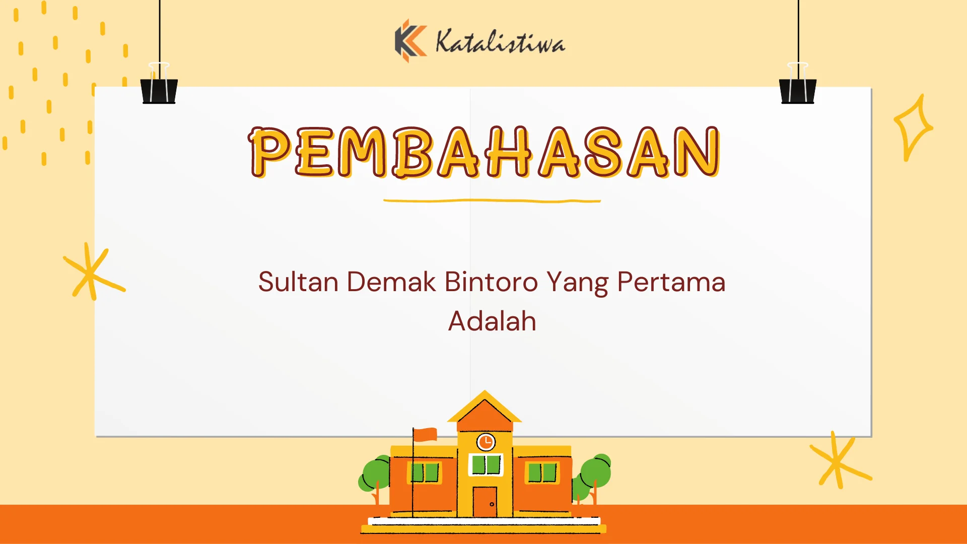 Sultan Demak Bintoro Yang Pertama Adalah