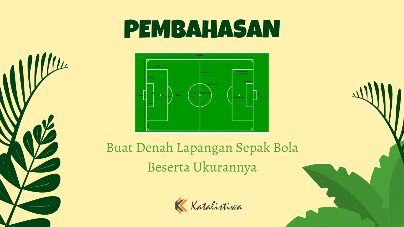 Buat Denah Lapangan Sepak Bola Beserta Ukurannya